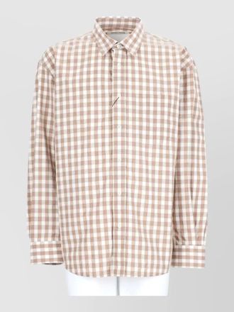 Sunflower checked shirt button down collar cuffs