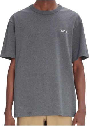 A.P.C. Boxy Petit VPC T-Shirt - Heren - T-shirts - Grijs - L - Katoen - Tops