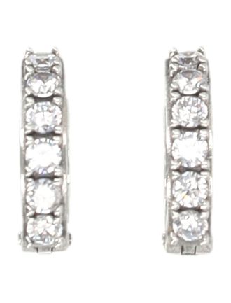 Emanuele Bicocchi Crystal Hoop Earrings