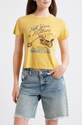 Daydreamer Not Your Mothers Choppers Graphic T-Shirt in Yellow Honey at Nordstrom, Size X-Large