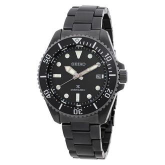 Seiko Prospex Solar Black Dial Mens Watch SNE599