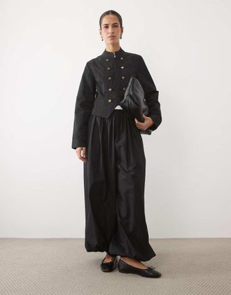 Mango Teen giacca multitasche nera-Nero