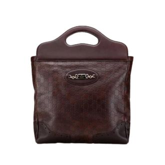 Gucci Pre-owned Tote Bags, female, Brown, Size: ONE SIZE Pre-owned Leather gucci-bags