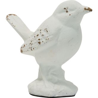 Foreside Home And Garden Rustic Antique White Metal Bird Figurine at Nordstrom