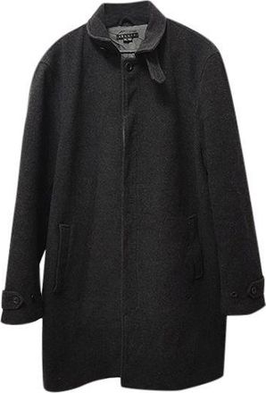 Theory Wool Blend Dark Grey Long Coat Size XXL