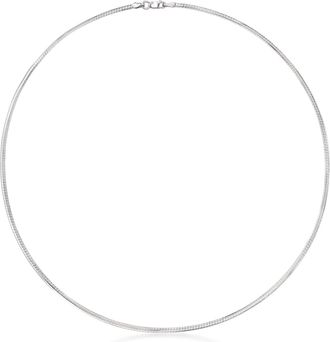 Ross-Simons Italian 2mm Sterling Silver Omega Necklace