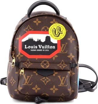 Louis Vuitton Palm Springs Limited Edition World Tour Monogram Canvas Mini backpack - Bruin