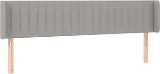 vidaXL Cabecero Con Led De Tela Gris Claro 183x16x78/88 Cm Vidaxl