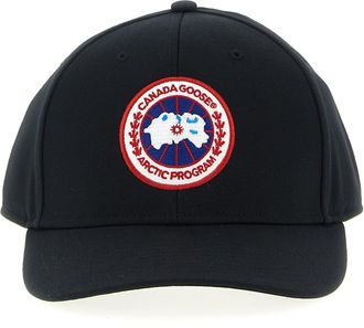 Canada Goose Logo Embroidery Cap Cappelli Nero-Uomo