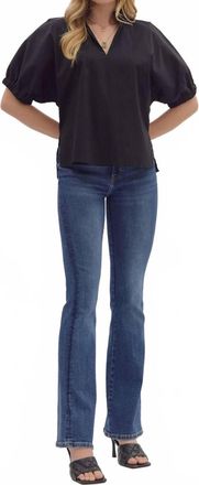 Entro A Walk In The Dark Top In Black