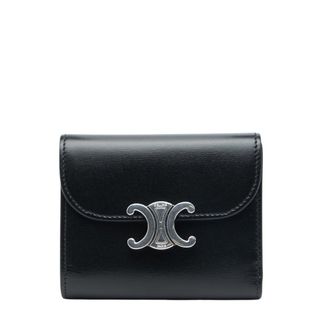 Celine Black Leather Wallet (Tri-Fold) (Pre-Owned)