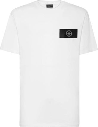 Plein Sport T-shirt Ronde Hals - Heren - Sportshirts - Wit - 3XL - Katoen - Fitness