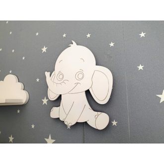 OEM L&aacute;mpara De Noche Led Con Forma De Elefante Que Funciona Con Pilas