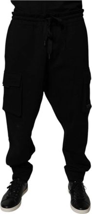 Dolce & Gabbana Heren, Broeken, Zwart, Maat: 3XL Katoen