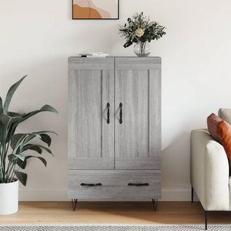 Berkfield Home Highboard Grey Sonoma 69.5x31x115 cm Engineered Wood