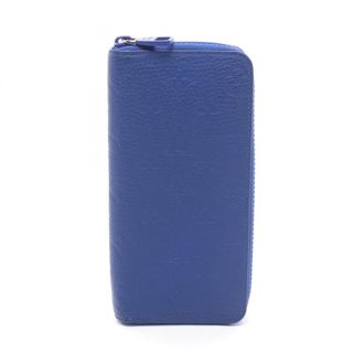 Louis Vuitton Blue Leather Long Wallet (Bi-Fold) (Pre-Owned)