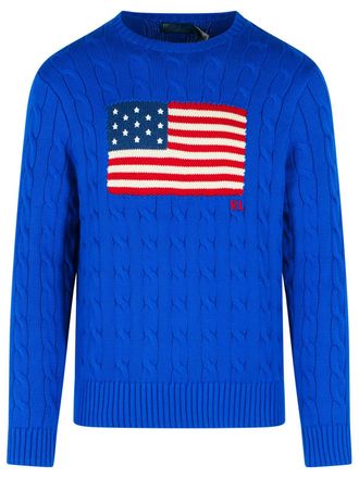 Polo Ralph Lauren Blauer Baumwollpullover von Polo Ralph Lauren