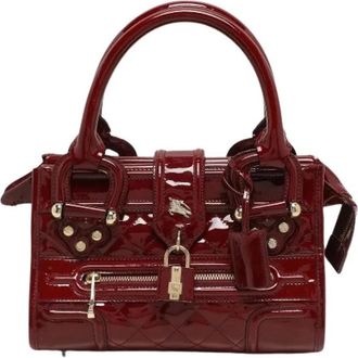 Burberry Pre-owned Satchel - Dames - Vintage Handtas - Rood - ONE Size - Vintage