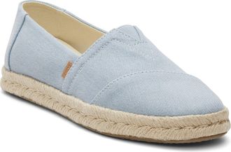Toms Toms Alpargata Rope 2.0 Textile Womens Light Blue Espadrilles - Size UK 7
