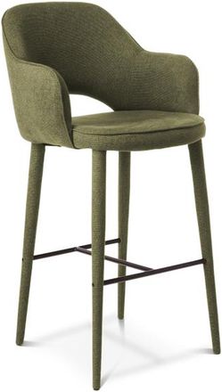 Pols Potten Design-Barstuhl mit Armlehnen Cosy Fabric - Gr&uuml;n