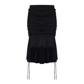 Charlotte Knowles Gonna Asimmetrica CU - - Skirts - Donna - Nero - M