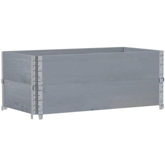 vidaXL Garden Planter Grey 100x50 cm Solid Wood Pine vidaXL