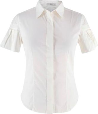 Prada Cream Short Sleeve Blouse Size XXS