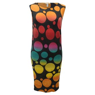 Diane Von F&uuml;rstenberg Polka Dot Print Dress in Multicolor Wool