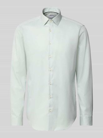 Jake*s Regular Fit Business Hemd aus Baumwolle mit Kentkragen in Hellgruen, Gr&ouml;&szlig;e 37/38