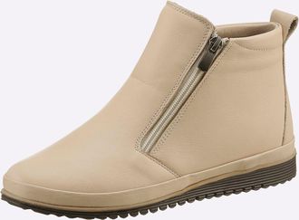 Andrea Conti Stiefelette ANDREA CONTI, Damen, Gr. 36, beige (ecru), Glattleder, Leder, Rindsleder, Schuhe Stiefelette