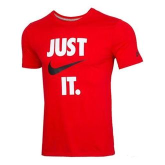 Nike Sportswear Alphabet Printing Round Neck Short Sleeve Red AQ5195-650