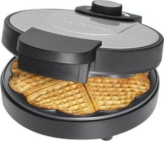 Bomann Gofrera Bomann Wa 1365 Cb Plateada 1000 W Placas Acero