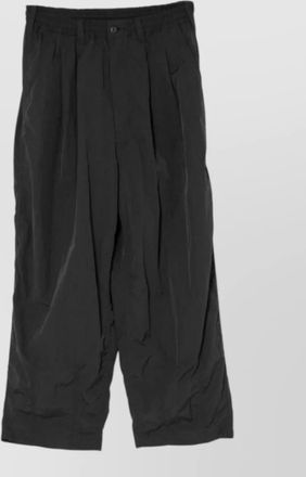 Comme Des Gar&ccedil;ons pleated wide leg trousers crinkled texture