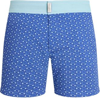 Vilebrequin Menise Graphic Urchin - Heren - Strandmode - Blauw - XL - Leer - Badmode