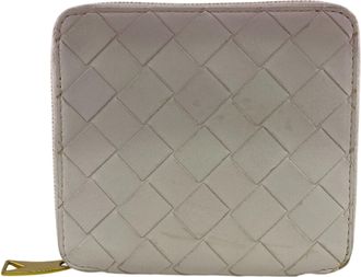 Bottega Veneta Pink Leather Long Bill Wallet (Bi-Fold) (Pre-Owned)