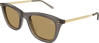 Dunhill DU0125SA Asian Fit 004 Mens Sunglasses Grey Size 52
