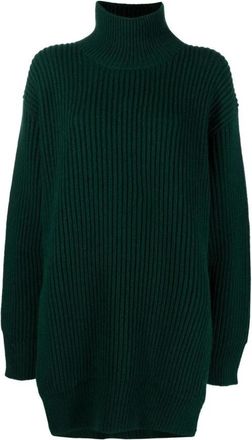 Jil Sander Sweatshirts - Dames - Coltruien - Groen - 2XS - Truien & Vesten
