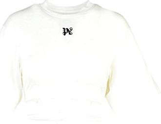 Palm Angels Mujer, Sudaderas, Blanco, Talla: S