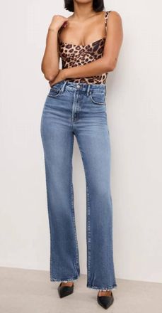 Good American Good Boy Straight Jeans In Blue