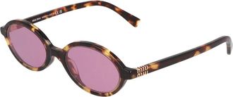 Miu Miu MU 04Zs Zonnebril - unisex - Accessoires - Bruin - Maat: 50 MM
