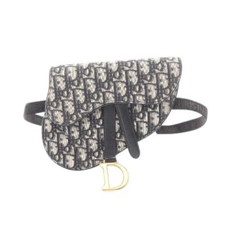 Dior Pre-owned Saddle Oblique heuptas - Dames - Pre-owned - Beige - Maat: ONE Size Leer