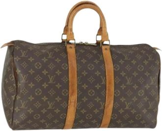 Louis Vuitton Pre-owned Weekend Bags, female, Brown, Size: ONE SIZE Pre-owned Weekend Bag