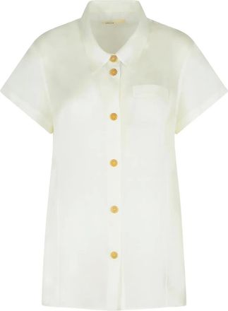 Khaite Camicia Keefe con colletto a punta - Bianco