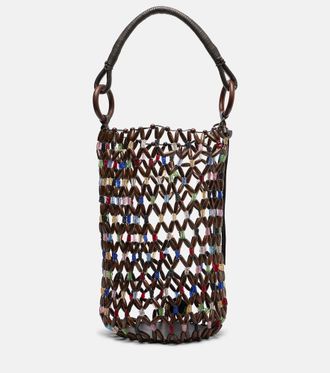 Staud Bolso cruzado Del Mar con cuentas