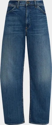 Nili Lotan Tribeca Barrel-Leg Jeans