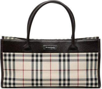 Burberry Pre-owned Handbags, female, Brown, Size: ONE SIZE Pre-owned Tote Handbag