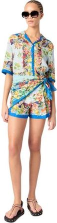 Maje Patterned shorts in Multicolor Floral Print at Nordstrom, Size 42 Eu