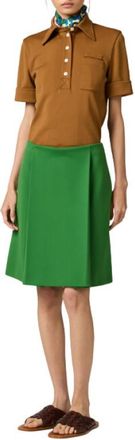 Miu Miu Green Knee Length Skirt
