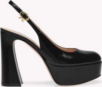 Gianvito Rossi Bessie Pumps in Black Nappa at Nordstrom, Size 39.5