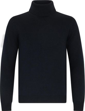 Roberto Collina Turtleneck Trui - Heren - Coltruien - Blauw - S - Wol - Truien & Vesten